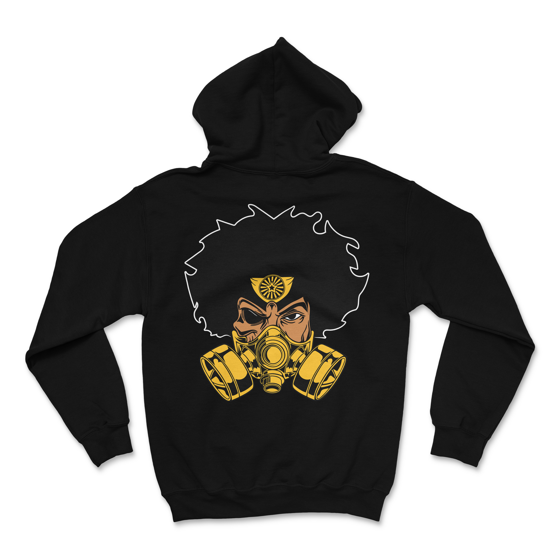 BLACK SAMURAI HOODIE BACK