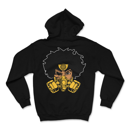 BLACK SAMURAI HOODIE BACK